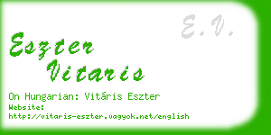 eszter vitaris business card