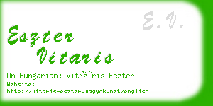 eszter vitaris business card